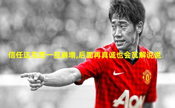 信任这东西一旦崩塌,后面再真诚也会瓦解说说