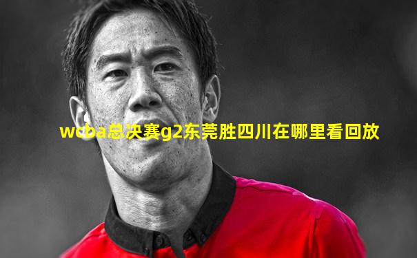 wcba总决赛g2东莞胜四川在哪里看回放